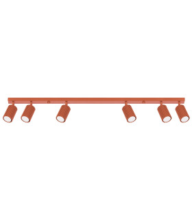 Karbon Minimalist Spotlight Bar 6 Light Red Ochre-1