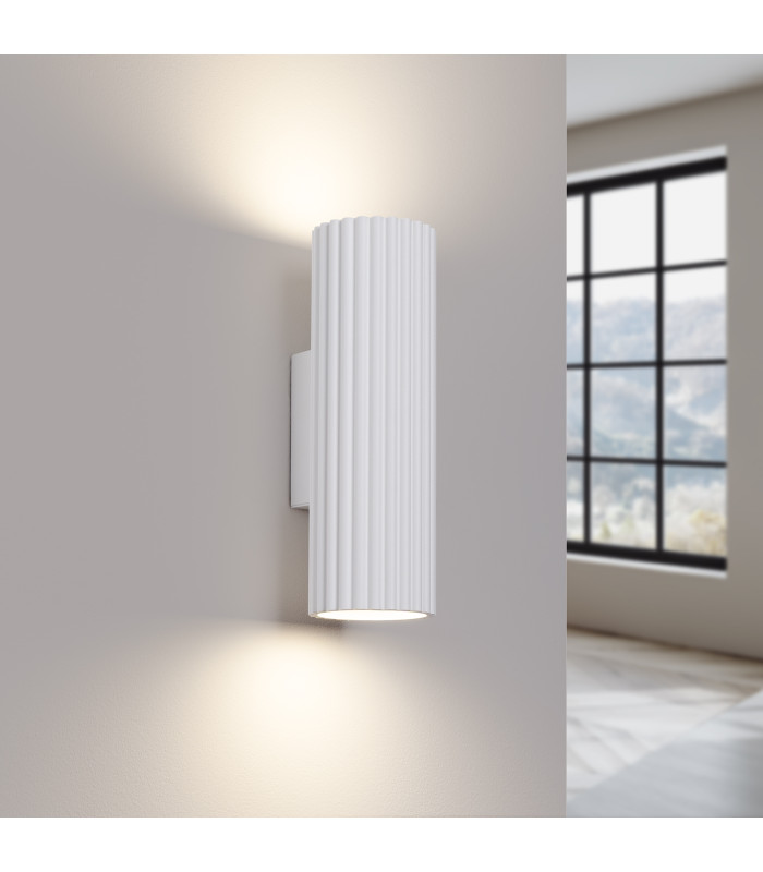 Karbon Minimalist Up Down Wall Lamp 20cm White-3