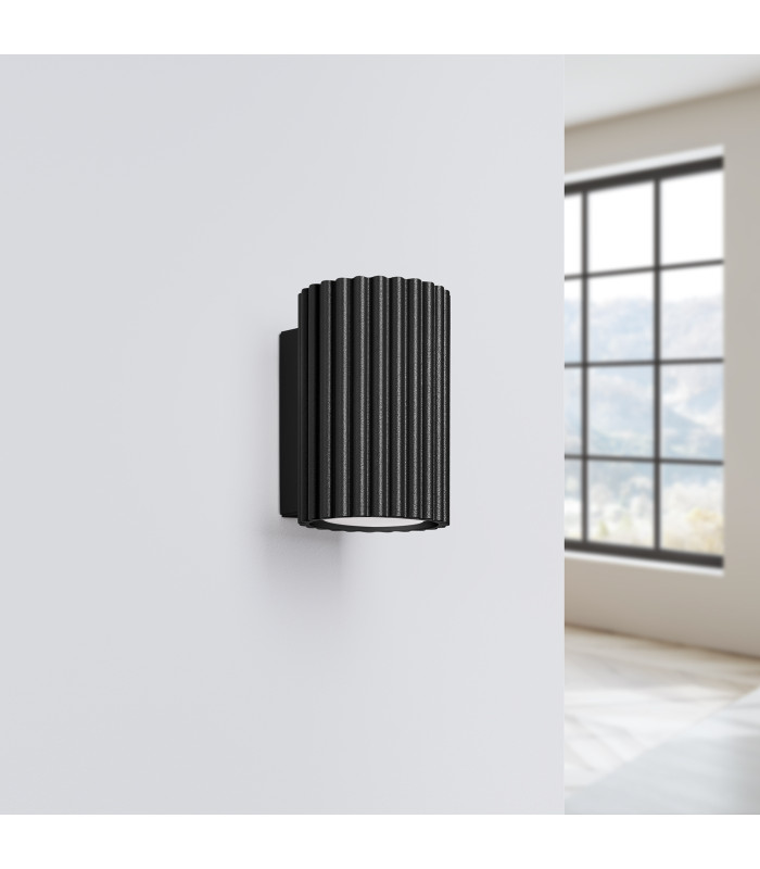 Karbon Minimalist Wall Down Lamp 10cm Black-2