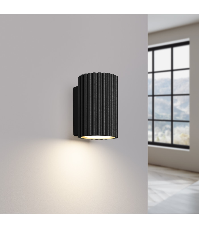 Karbon Minimalist Wall Down Lamp 10cm Black-3