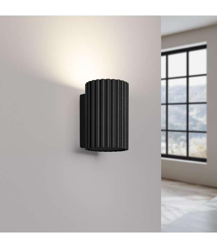 Karbon Minimalist Wall Down Lamp 10cm Black-4