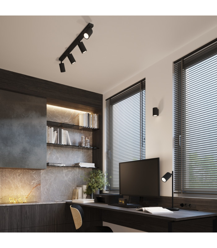 Karbon Minimalist Wall Down Lamp 10cm Black-11