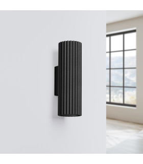 Karbon Minimalist Up Down Wall Lamp 20cm Black-2