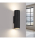 Karbon Minimalist Up Down Wall Lamp 20cm Black-3