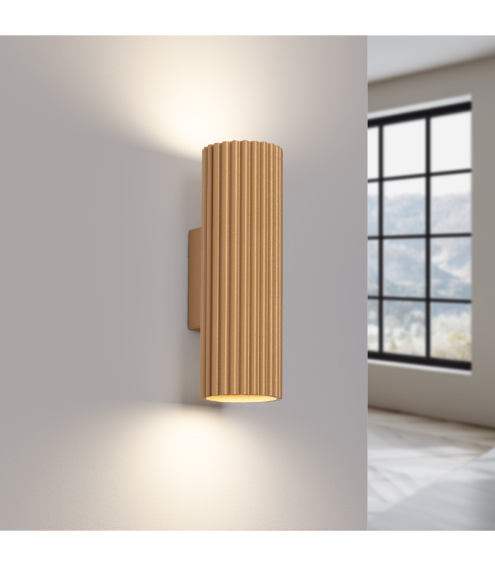 Karbon Minimalist Up Down Wall Lamp 20cm Gold-3