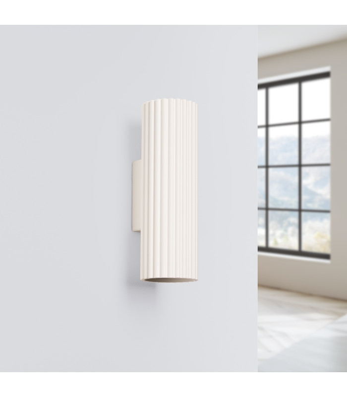 Karbon Minimalist Up Down Wall Lamp 20cm Beige-2