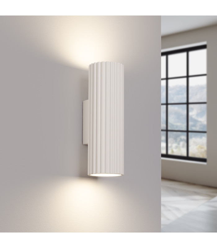 Karbon Minimalist Up Down Wall Lamp 20cm Beige-3