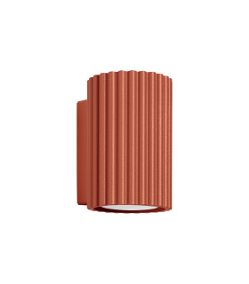 Karbon Minimalist Wall Down Lamp 10cm Red Ochre-1