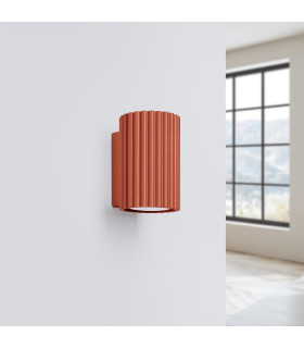 Karbon Minimalist Wall Down Lamp 10cm Red Ochre-2