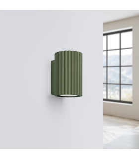 Karbon Minimalist Wall Down Lamp 10cm Olive Green-2