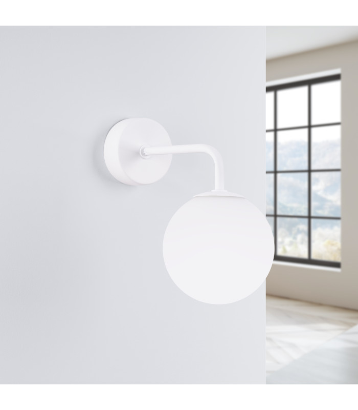 Astral Minimalist Globe Wall Lamp White-2