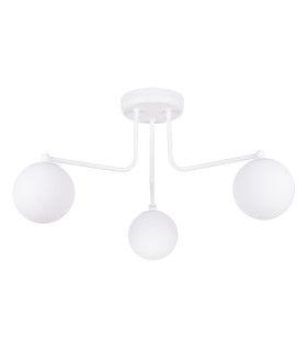 Astral Minimalist Semi Flush Ceiling 3 Light White-1