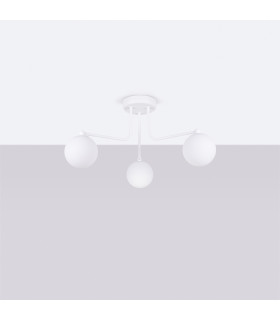 Astral Minimalist Semi Flush Ceiling 3 Light White-2