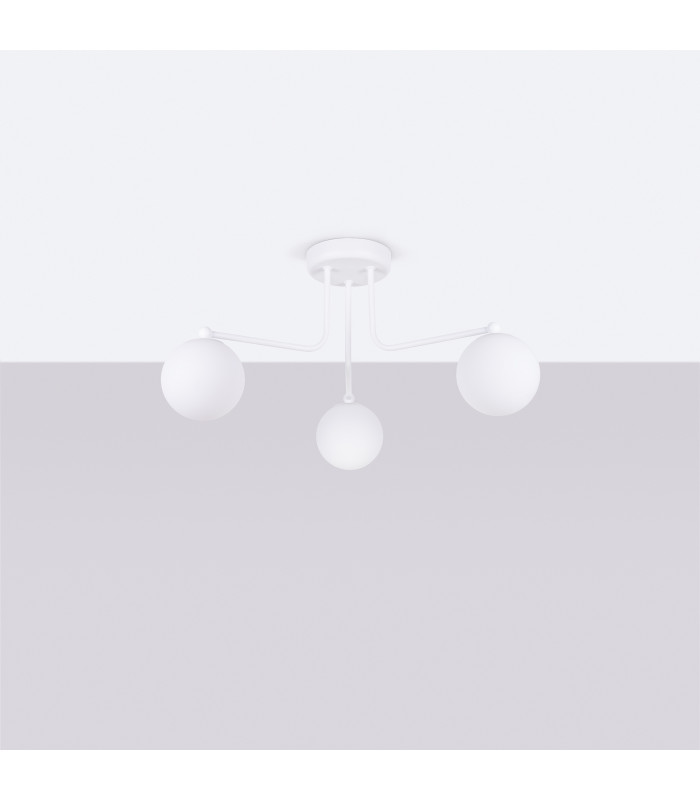 Astral Minimalist Semi Flush Ceiling 3 Light White-2