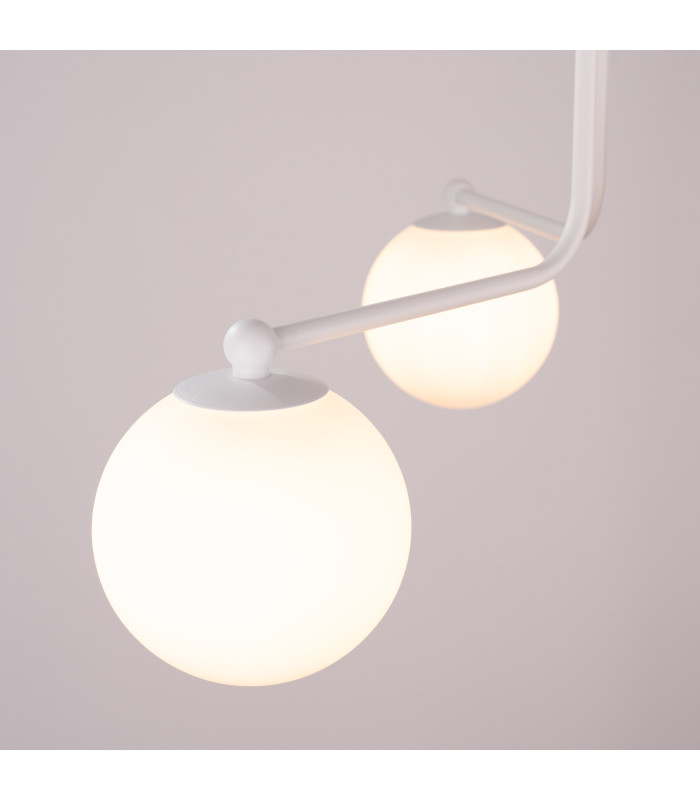 Astral Minimalist Semi Flush Ceiling 3 Light White-4