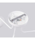 Astral Minimalist Semi Flush Ceiling 3 Light White-5
