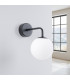 Astral Minimalist Globe Wall Lamp Black-2