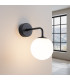 Astral Minimalist Globe Wall Lamp Black-3