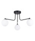 Astral Minimalist Semi Flush Ceiling 3 Light Black-1