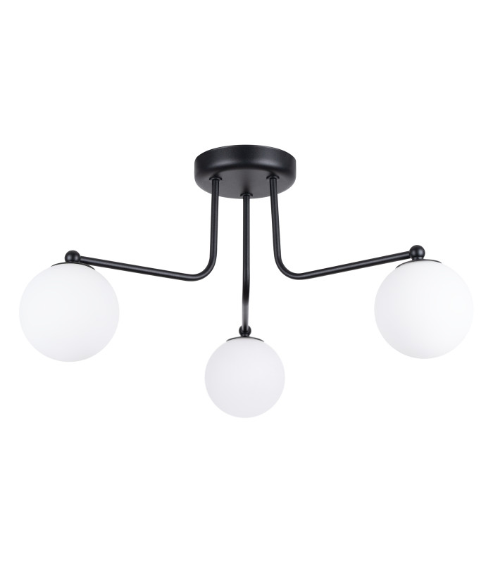 Astral Minimalist Semi Flush Ceiling 3 Light Black-1
