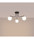 Astral Minimalist Semi Flush Ceiling 3 Light Black-3