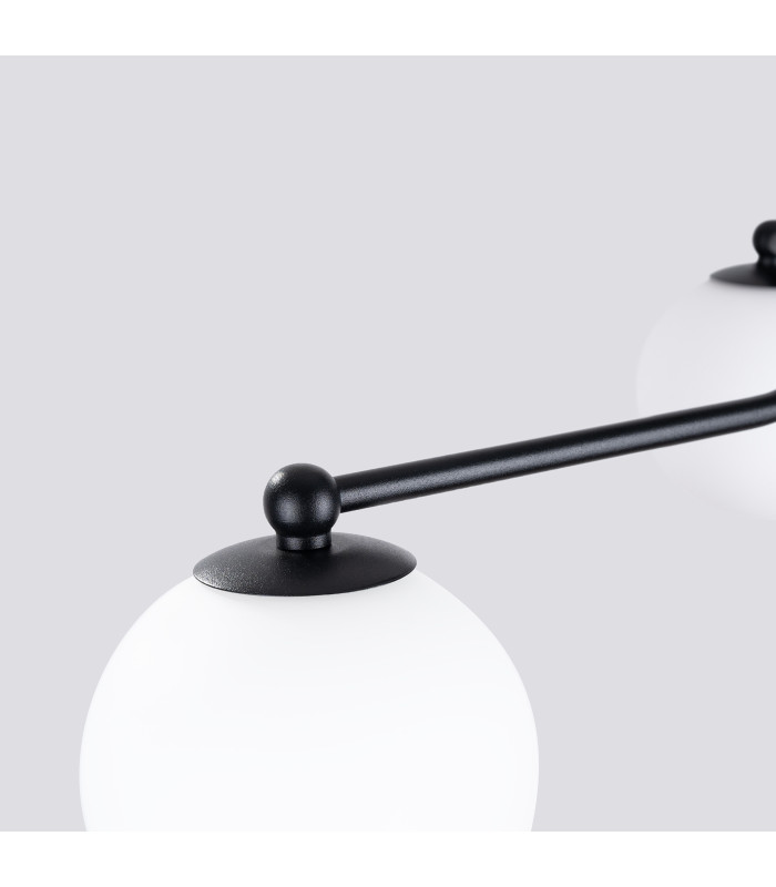 Astral Minimalist Semi Flush Ceiling 3 Light Black-5