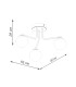 Astral Minimalist Semi Flush Ceiling 3 Light Black-8