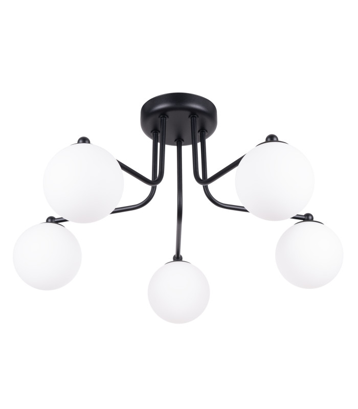 Astral Minimalist Semi Flush Ceiling 5 Light Black-1