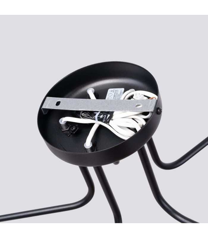 Astral Minimalist Semi Flush Ceiling 5 Light Black-5