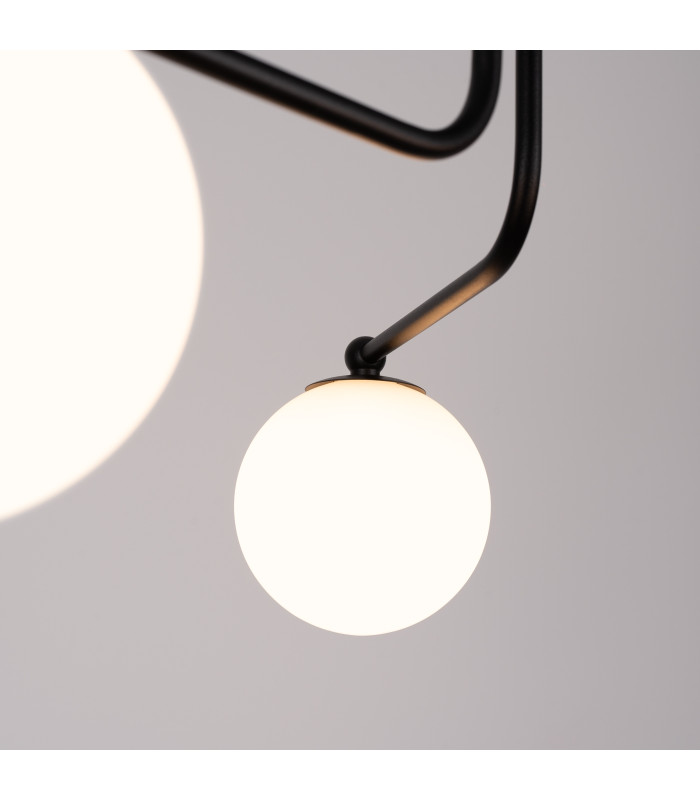 Astral Minimalist Semi Flush Ceiling 5 Light Black-7