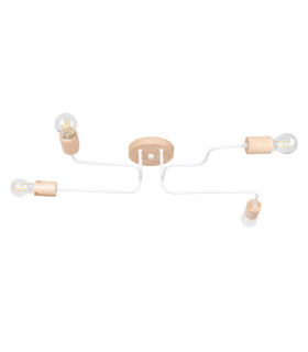 Timbo Loft Semi Flush Ceiling 4 Light White-1