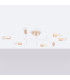 Timbo Loft Semi Flush Ceiling 8 Light White-2