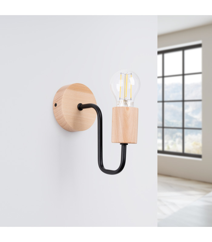 Timbo Loft Wall Lamp Black-2