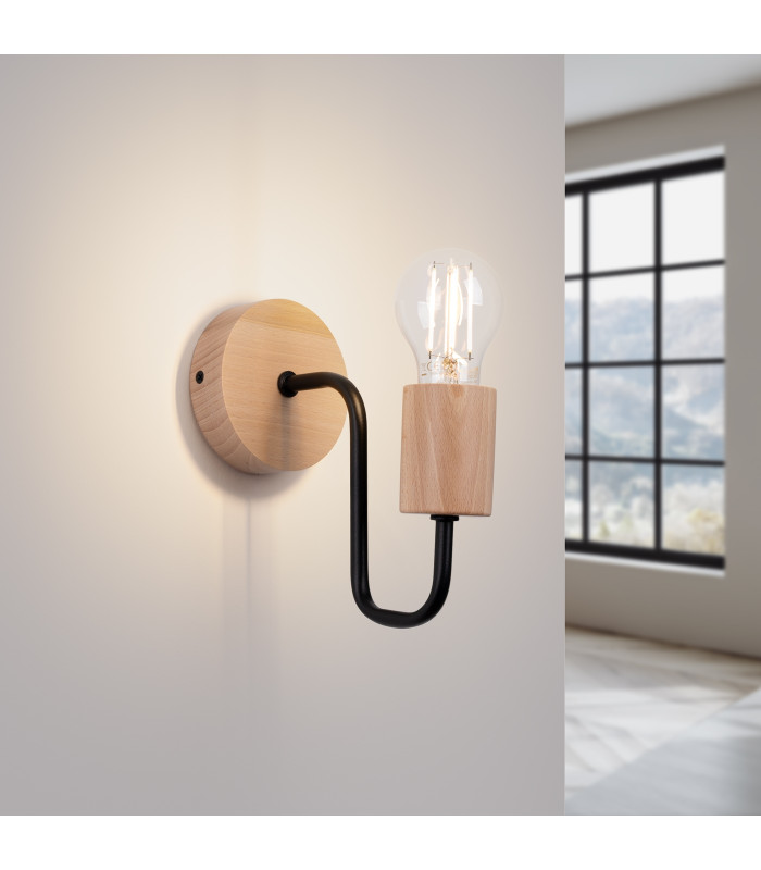 Timbo Loft Wall Lamp Black-3