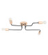 Timbo Loft Semi Flush Ceiling 4 Light Black-1