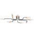 Timbo Loft Semi Flush Ceiling 8 Light Black-1