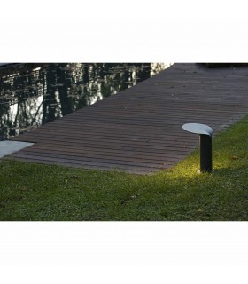 Outdoor LED Dark Grey Bollard Pedestal Lamp 18W 3000K IP65 - 2