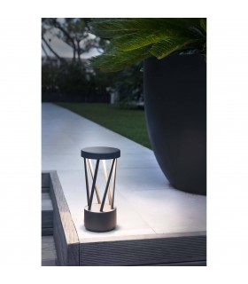 Outdoor Led Dark Grey Pedestal Lamp 10W 3000K IP65 - 2