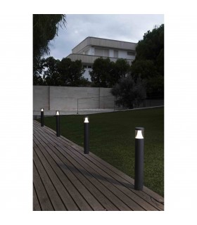 Outdoor LED 1 Dark Grey Bollard 10W 3000K IP65 - 2