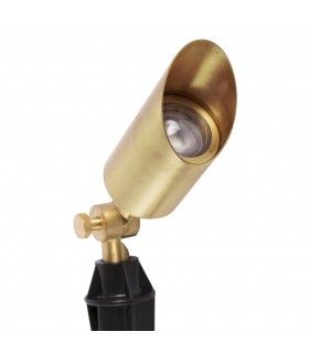 Outdoor Satin Gold Spike Lamp IP65, GU10 - 2