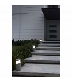 Outdoor Bollard Pedestal Light Concrete 1x E27 IP65 - 2