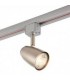1 Light Track Head Light Only Satin Chrome Effect, Chrome Plate