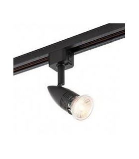 1 Light LED Track Head Light Only Matt Black, Black - 1