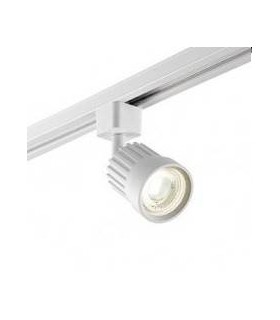 1 Light Track Integrated LED Head Light Only Matt White, Prismatic - 1