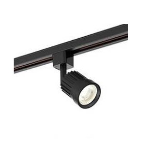 1 Light Track Integrated LED Head Light Only Matt Black, Prismatic - 1