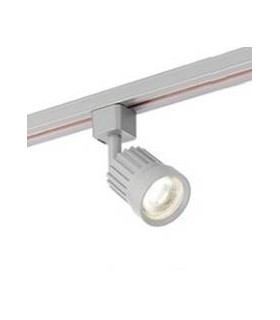 1 Light Track Integrated LED Head Light Only Silver, Prismatic - 1