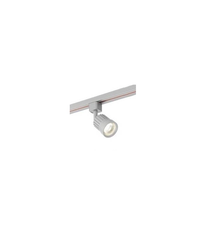 1 Light Track Integrated LED Head Light Only Silver, Prismatic - 1