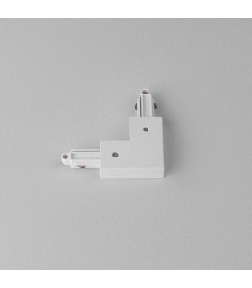 Corner Connector Left Track Lighting Matt White - 1
