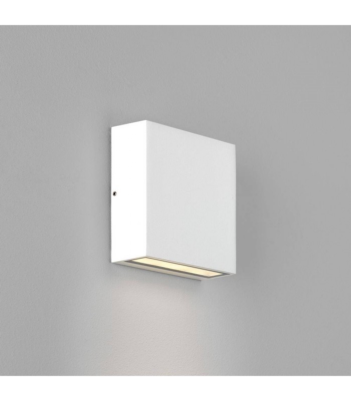 LED Outdoor Wall Light Textured White IP54 - 1