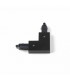 Corner Connector - Left Track Lighting Matt Black - 1